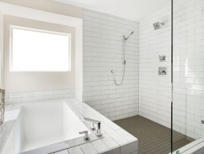 Open Concept Shower Space