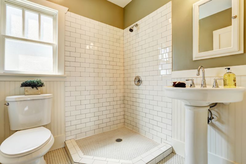 Corner Shower with Bench